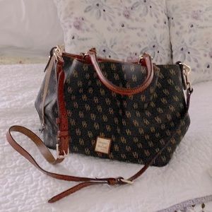 Dooney & Burke brown DB initial purse